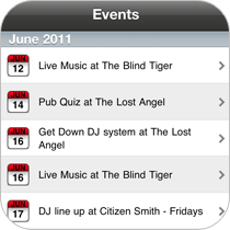 Events Listing